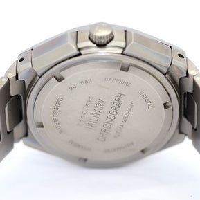 Tutima Military Flieger Chronograph Armbanduhr Titan 760-03