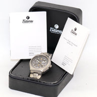 Tutima Military Flieger Chronograph Armbanduhr Titan 760-03