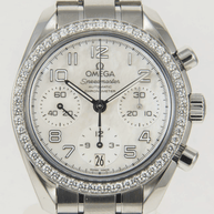 Omega Speedmaster Ladies Damenuhr Diamanten Automatik Perlmutt 324.15.38.40.05.001