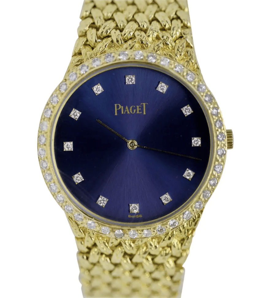 Piaget Damenuhr 18 Karat Gelbgold mit Diamanten 32mm