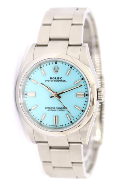 Rolex Oyster Perpetual 36mm Tiffany Türkis Turquoise 126000