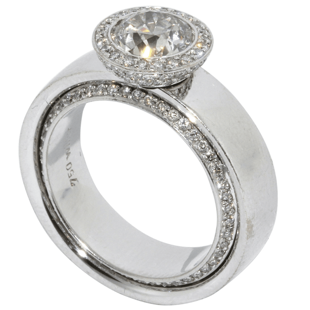 Willer 18 Karat Weißgold 1.4 Carat Diamant Ring