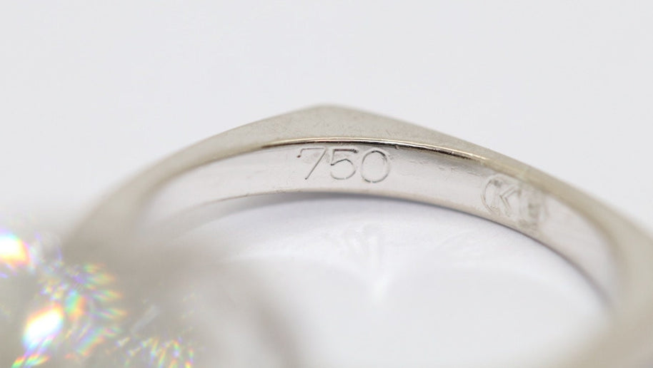 2,2 Karat Diamant Solitär Ring, 18 Karat Weißgold