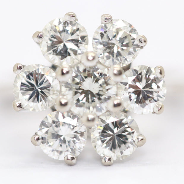 2,2 Karat Diamant Solitär Ring, 18 Karat Weißgold