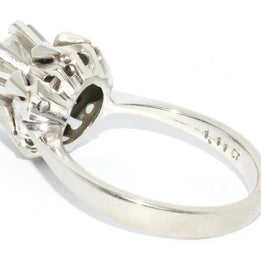 1.1 Karat Solitär Diamantring, 18 Karat Weißgold