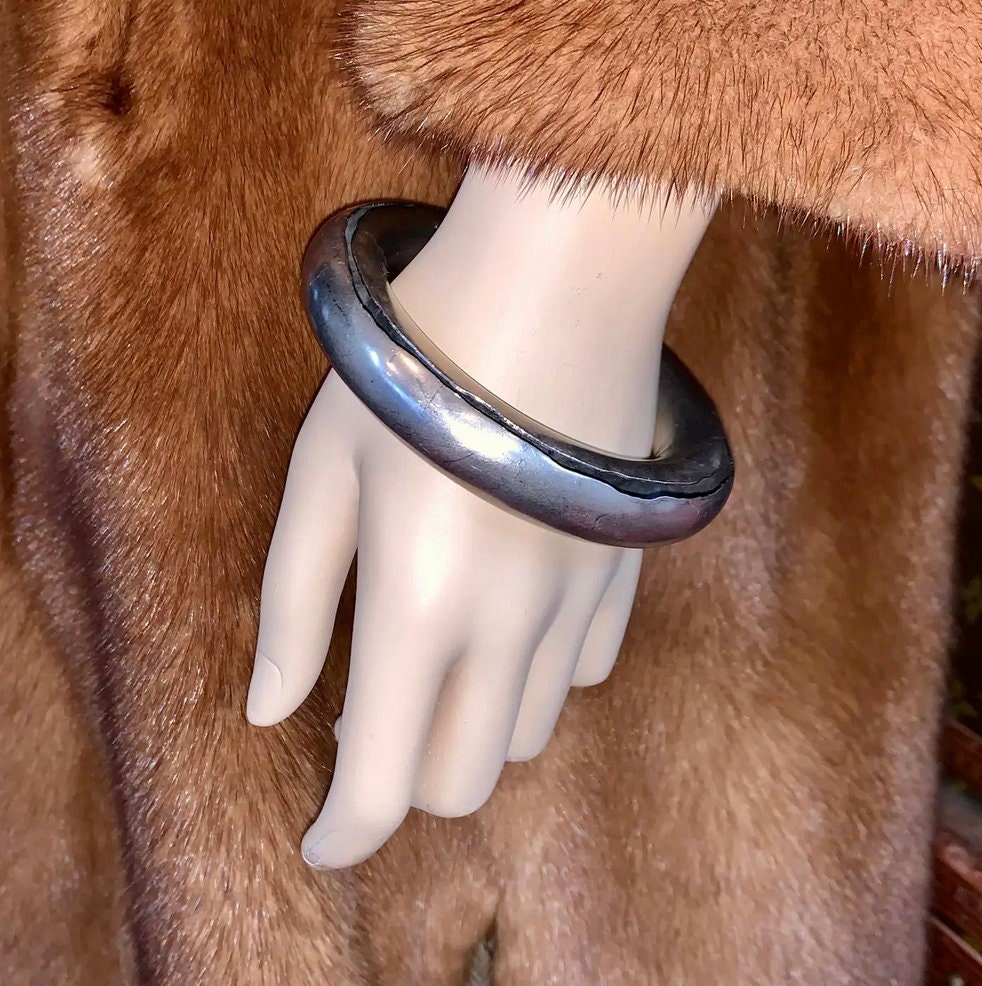 Massiver 960 Platin Damen Armreif, Armband von Simon Peter Eiber 'NIESSING'