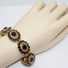 Bezauberndes Damen Granat-Armband, 14 Karat Gold