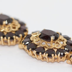 Bezauberndes Damen Granat-Armband, 14 Karat Gold