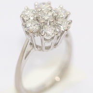 2,2 Karat Diamant Solitär Ring, 18 Karat Weißgold