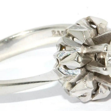 1.1 Karat Solitär Diamantring, 18 Karat Weißgold