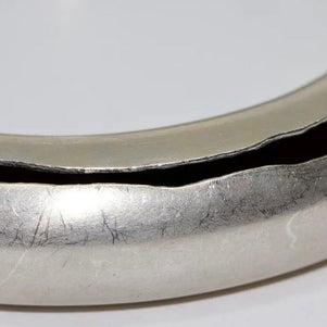 Massiver 960 Platin Damen Armreif, Armband von Simon Peter Eiber 'NIESSING'