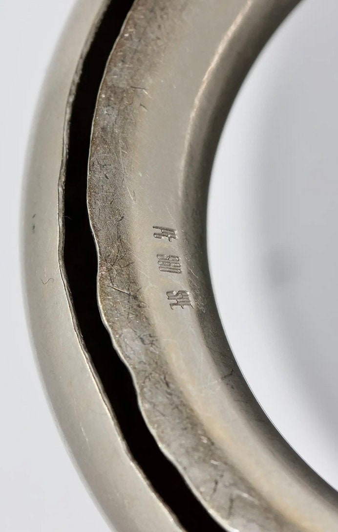 Massiver 960 Platin Damen Armreif, Armband von Simon Peter Eiber 'NIESSING'