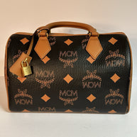 MCM ELLA MAXI BOSTON BAG SPEEDY BRAUN/SCHWARZ UMHÄNGETASCHE SOLD OUT!