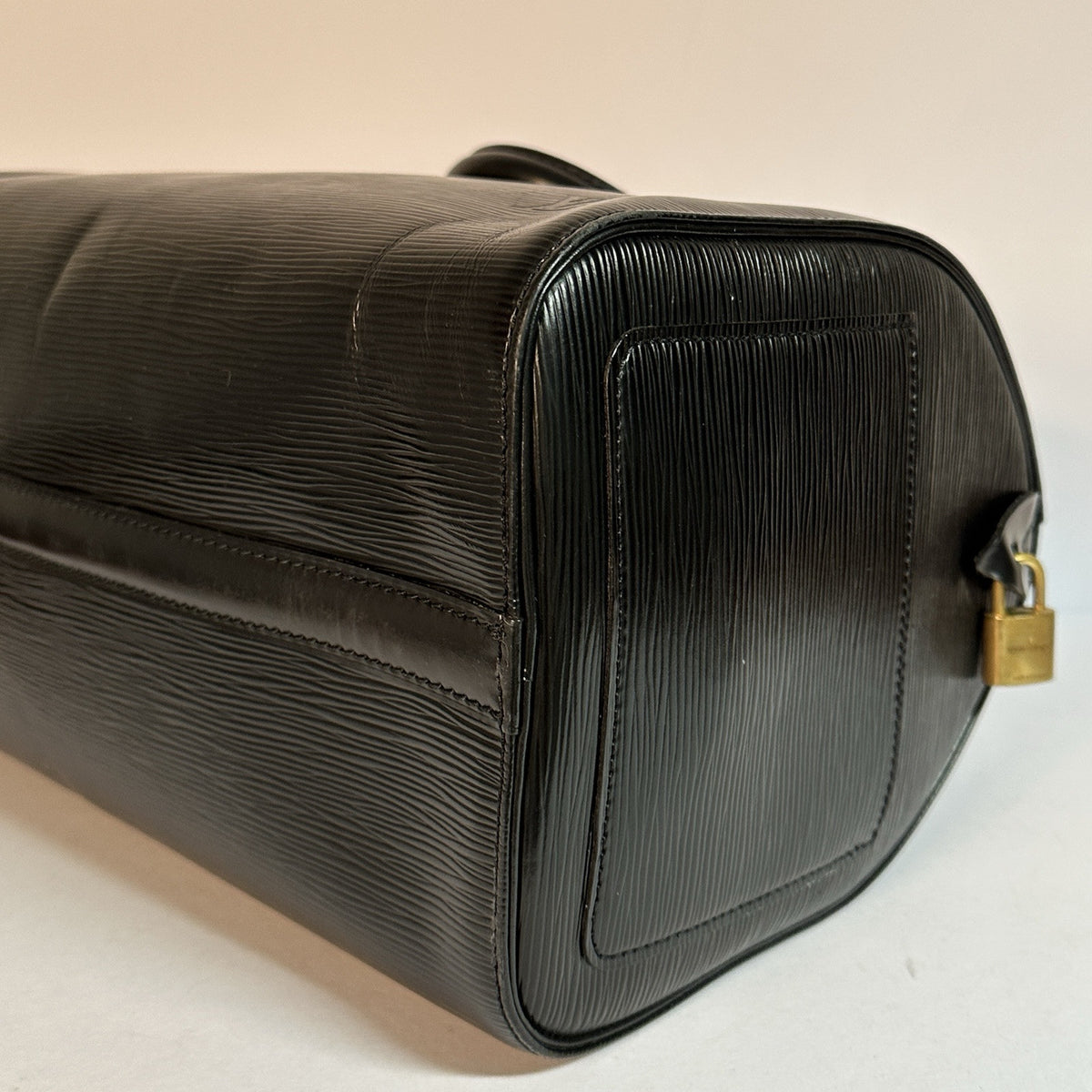 Louis Vuitton Speedy 30 Epi Leder Schwarz 1990 TOP