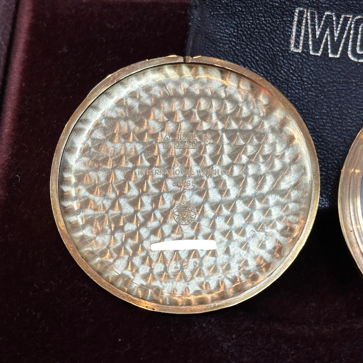 IWC Taschenuhr 18k 750er Gelbgold Handaufzug 46mm Ref. 5201 Cal. 952