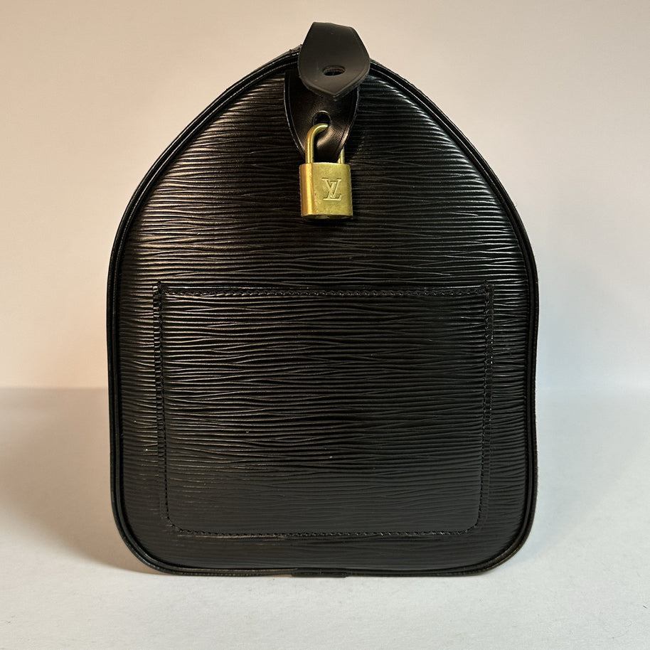 Louis Vuitton Speedy 30 Epi Leder Schwarz 1990 TOP