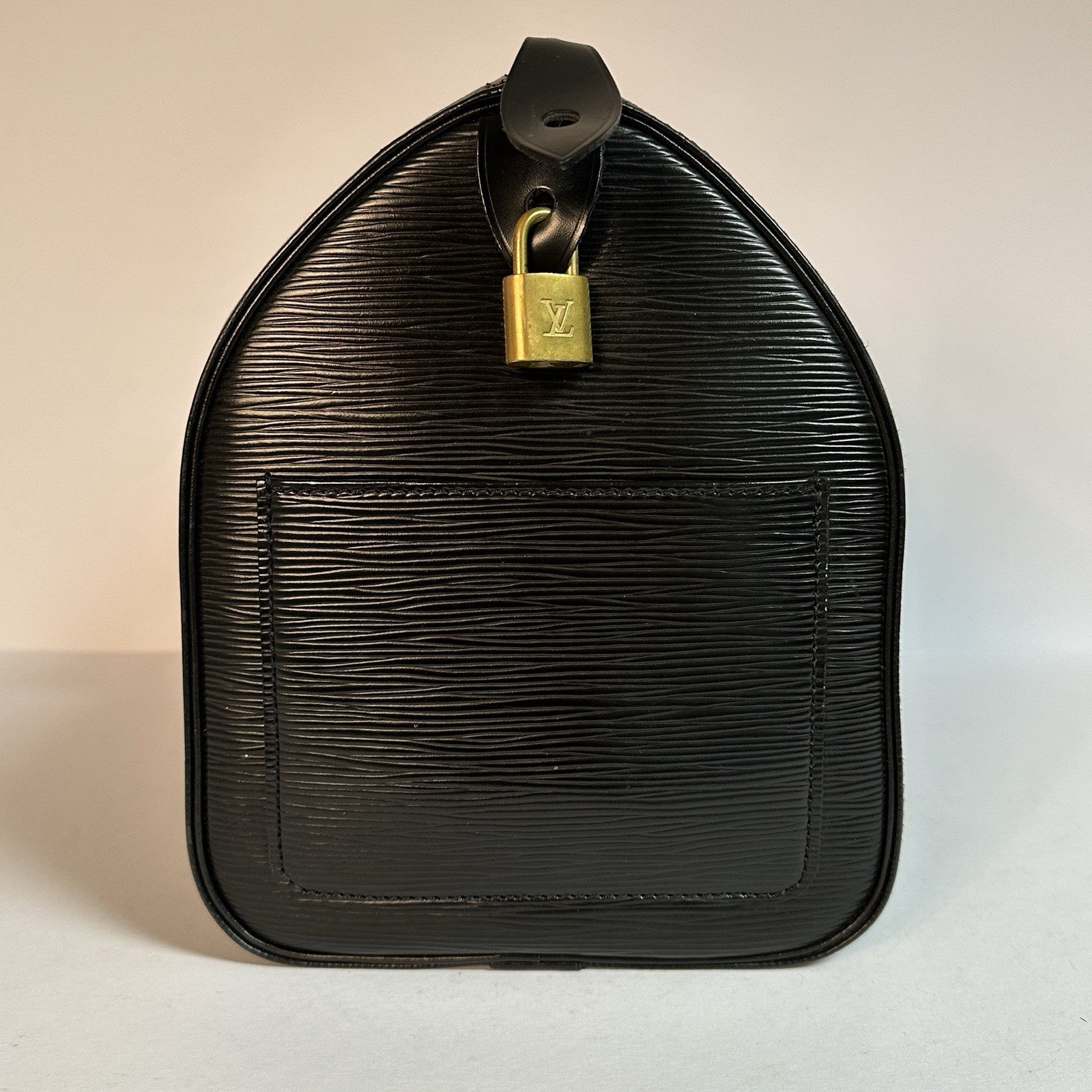 Louis Vuitton Speedy 30 Epi Leder Schwarz 1990 TOP