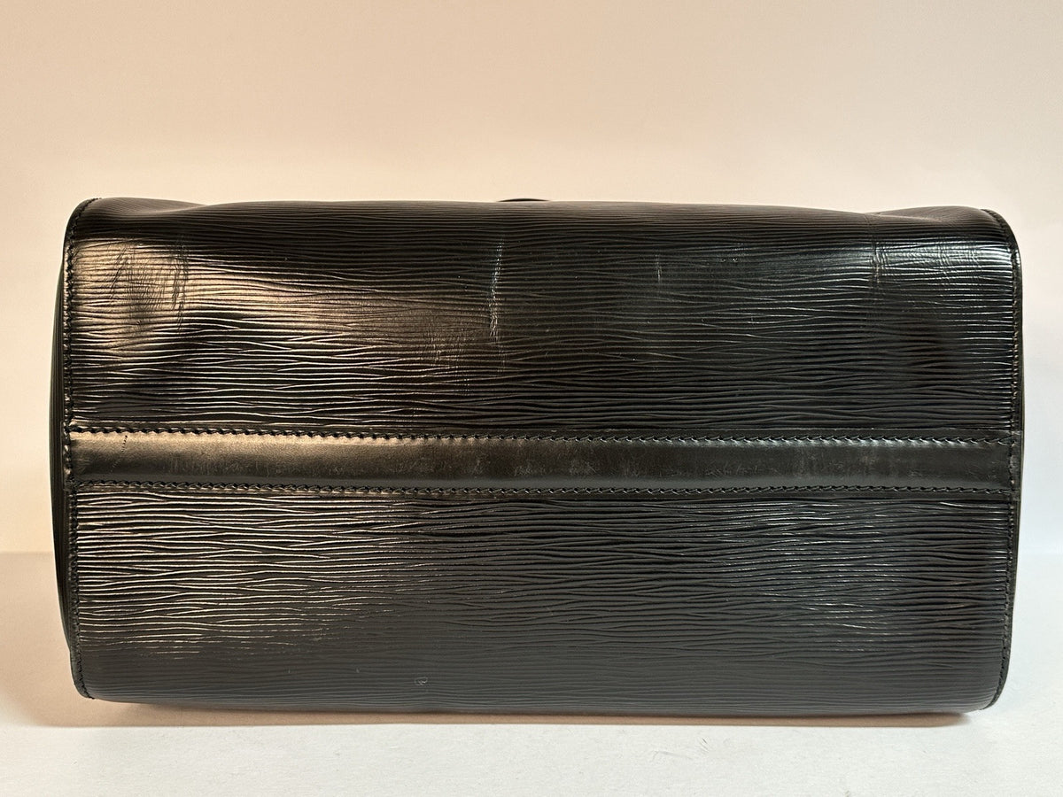 Louis Vuitton Speedy 30 Epi Leder Schwarz 1990 TOP