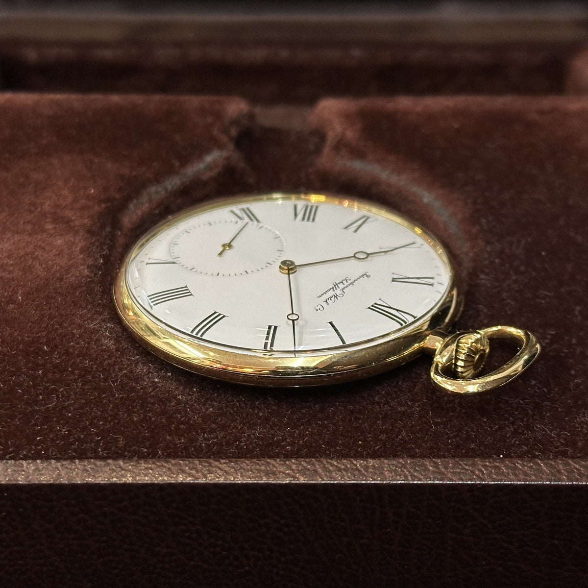 IWC Taschenuhr 18k 750er Gelbgold Handaufzug 46mm Ref. 5201 Cal. 952