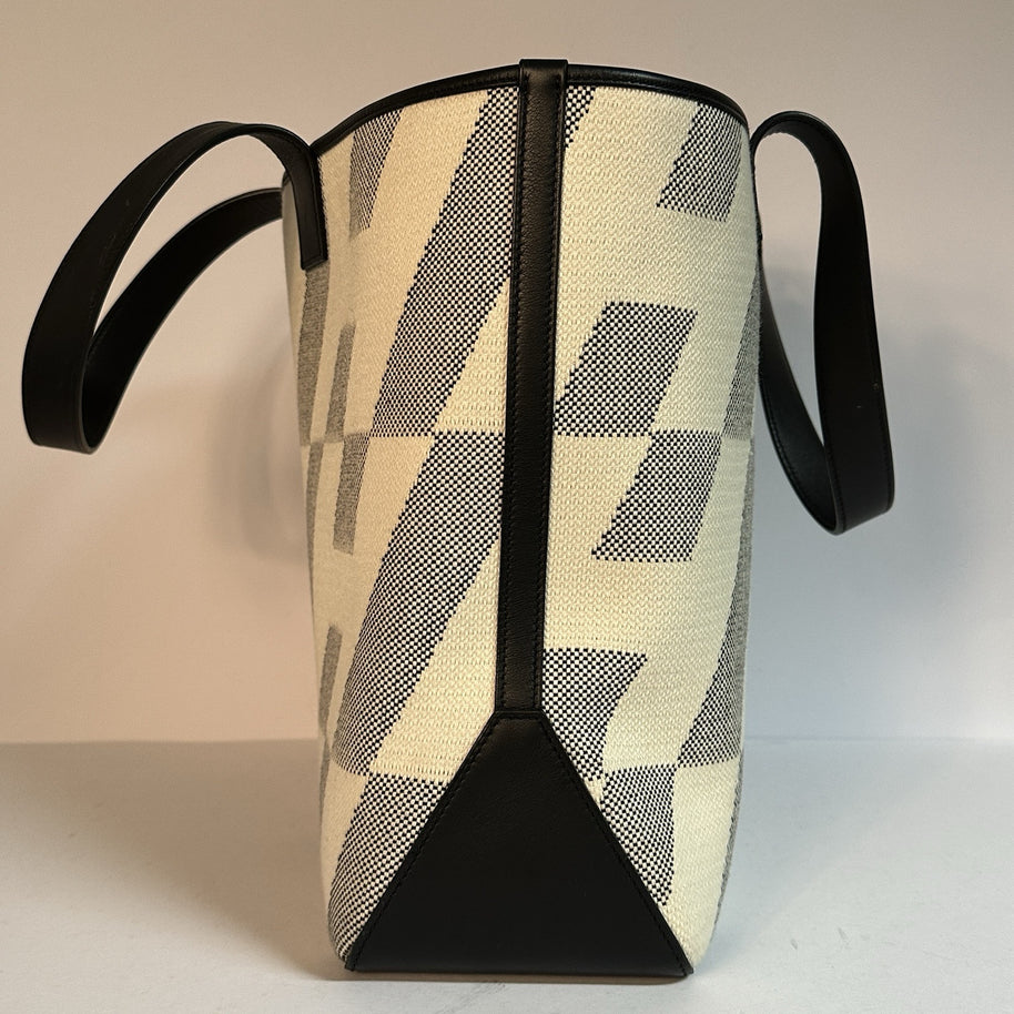 Hermes Anne Bie 40 Shopper Tote Bag Z Toile H Canvas Swift Leder 2021 TOP