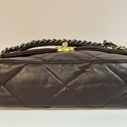 Chanel 19 Flap Bag Braun Lammleder wie NEU